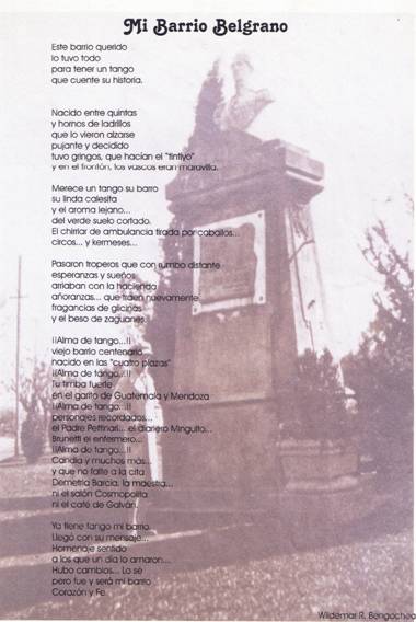 Mi barrio Belgrano - Letra 1