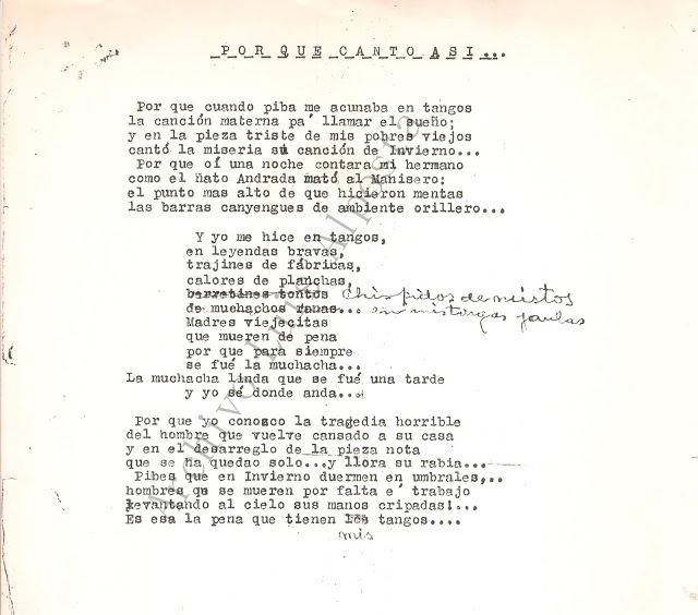 POR QU� CANTO AS� - archivo LA 3